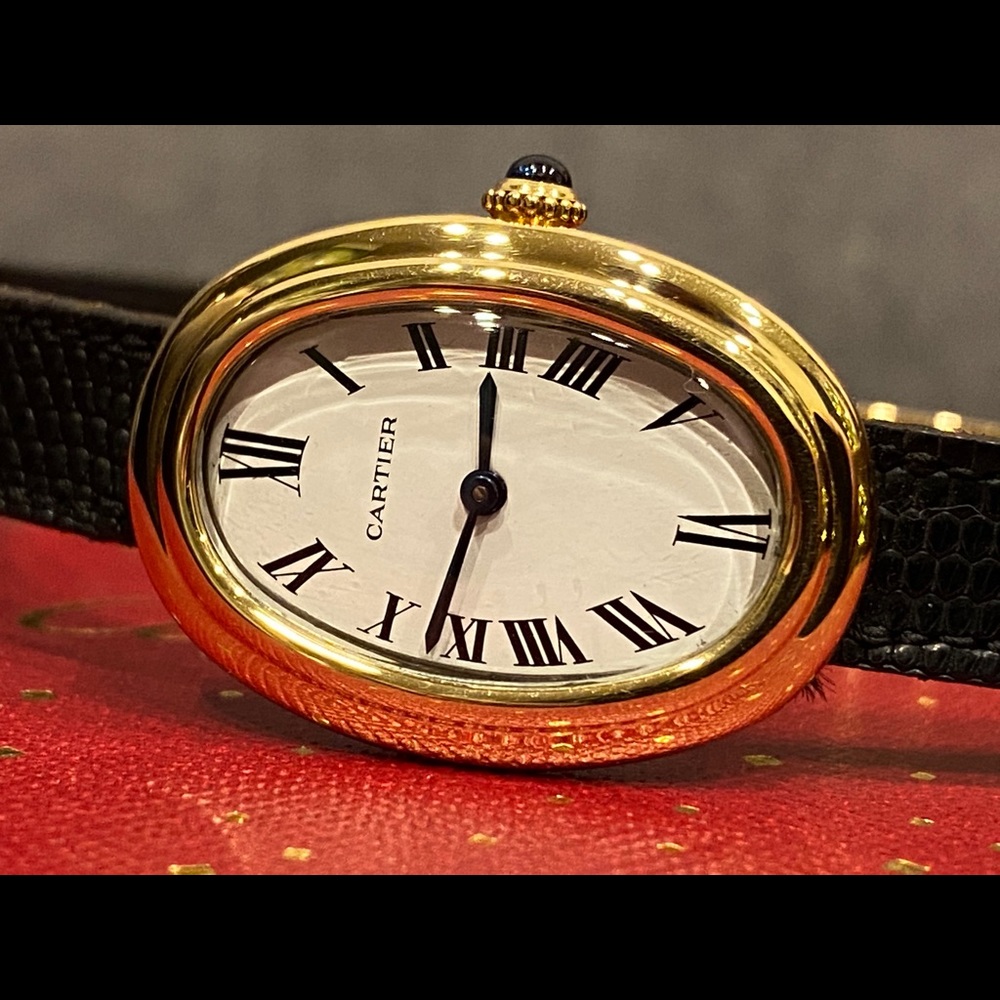 Cartier Baignoire Yellow Gold Ladies Watch